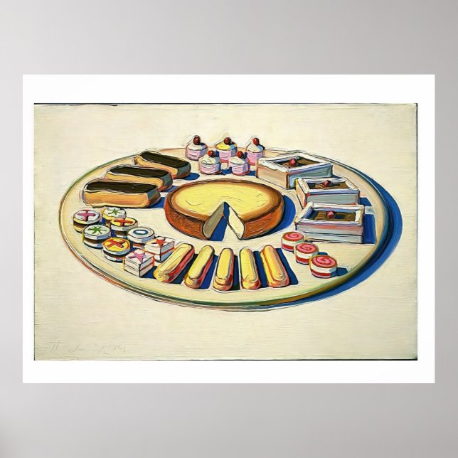 wayne thiebaud - französische Gebäckstücke 1963 Poster (Vorne)