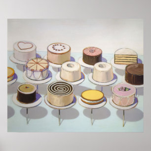 wayne thiebaud - kuchen 1963 poster