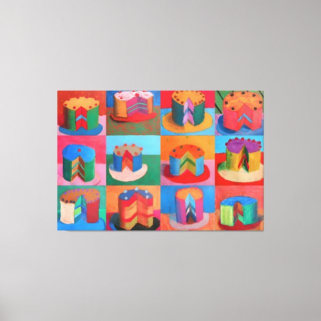 Wayne Thiebaud Kunst Leinwanddruck (Vorderseite)