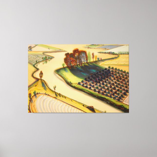 Wayne Thiebaud Kunst Leinwanddruck (Vorderseite)