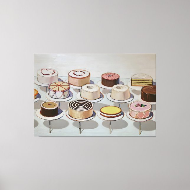 Wayne Thiebaud Kunstmalerei Leinwanddruck (Vorderseite)