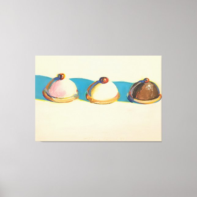 Wayne Thiebaud Kunststil Leinwanddruck (Vorderseite)