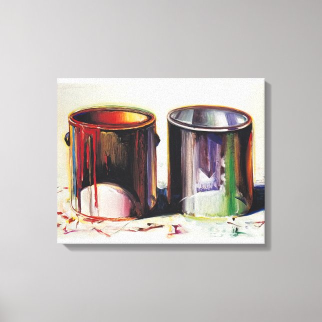 Wayne Thiebaud - Two Paint Cans - 1987 Leinwanddruck (Vorderseite)