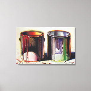 Wayne Thiebaud - Two Paint Cans - 1987 Leinwanddruck