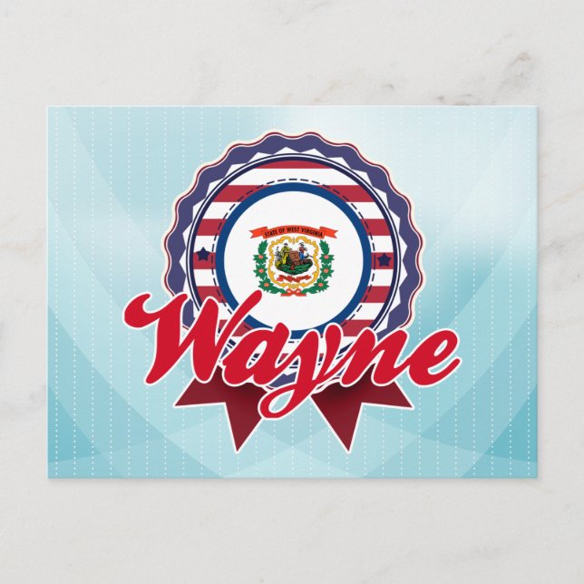 Wayne, WV Postkarte (Vorderseite)