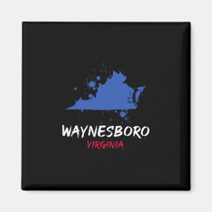 Waynesboro Virginia Va Farbklecks Urlaubsandenken Magnet