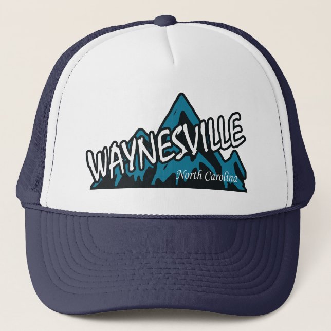 Waynesville North Carolina Mountains Truckerkappe (Vorderseite)