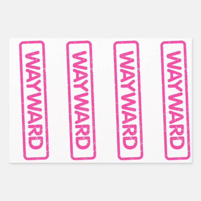 Wayward Wrapping Paper Sheet Geschenkpapier Set (Vorderseite)