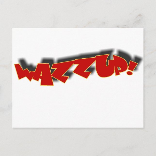 WAZZUP POSTKARTE (Vorderseite)