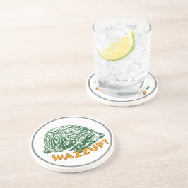 Wazzup - Schildkröte Sandstone Drink Untersetzer