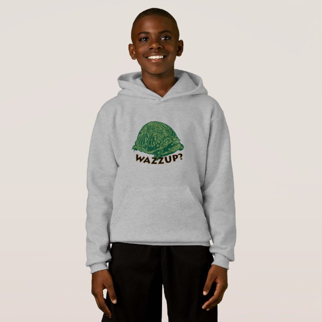 Wazzup - Sweat - shirt à capuche de basculement po (Devant entier)
