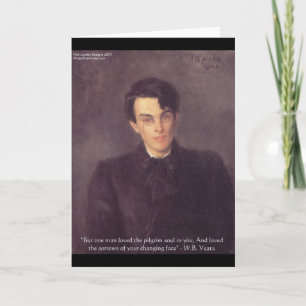 WB Yeats "Pilger-Seele" Liebeszitate Geschenke & K Karte