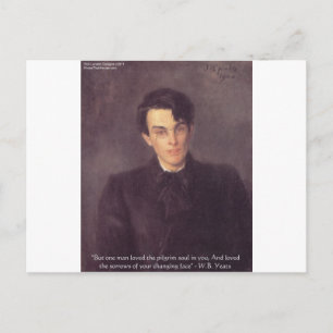 WB Yeats "Pilgrim Soul" Liebe Kostenvoranschlag Ge Postkarte