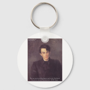 WB Yeats "Pilgrim Soul" Liebe Kostenvoranschlag Ge Schlüsselanhänger