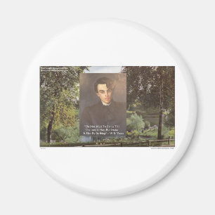 WB Yeats "Strike Hot Iron" Zitat T-Shirts Geschenk Magnet