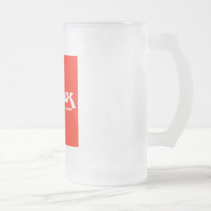 WBMX 24 Unze-Tasse Mattglas Bierglas