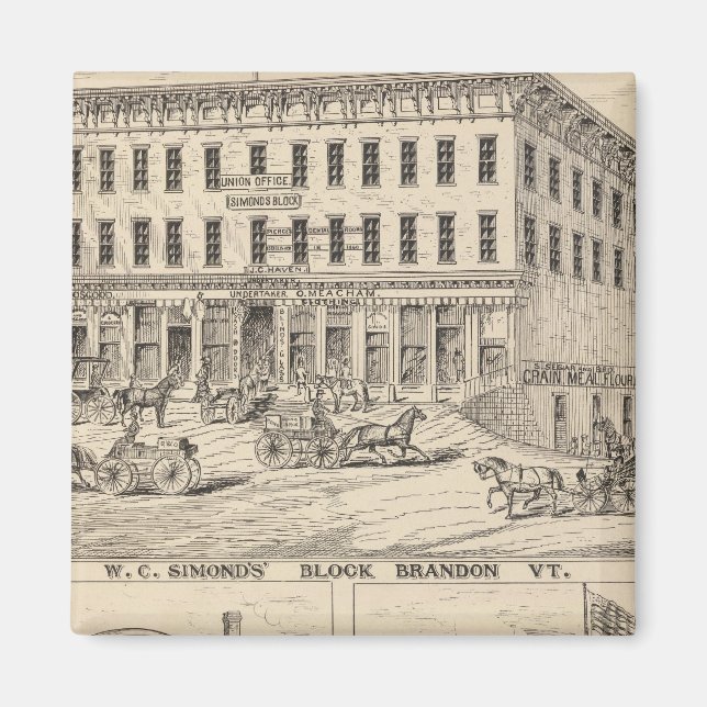 WC Simonds Block in Brandon Magnet (Vorne)