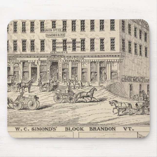 WC Simond's Block in Brandon Mousepad (Vorne)