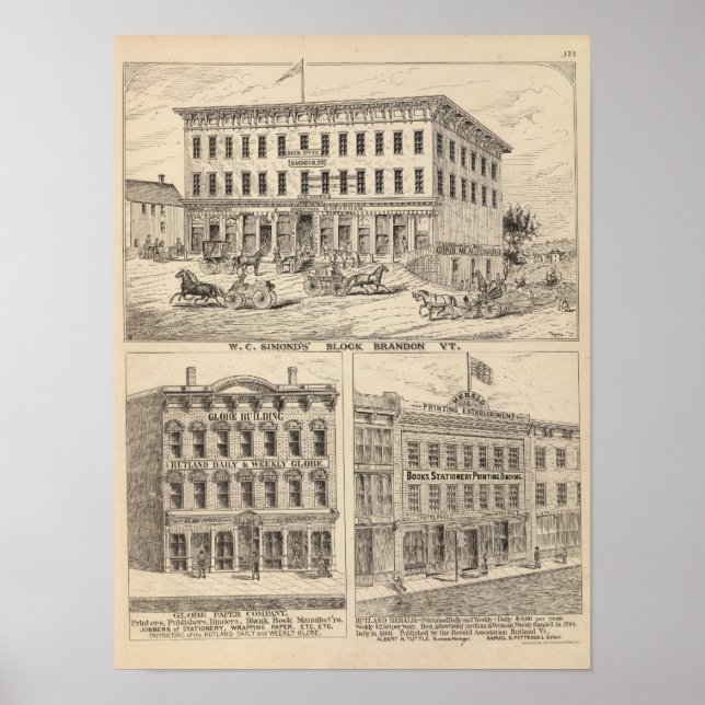 WC Simonds Block in Brandon Poster (Vorne)