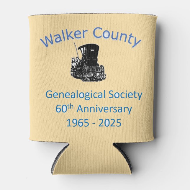 WCGS 60 Jahre Jubiläum Koozie Dosenkühler (Vorderseite)