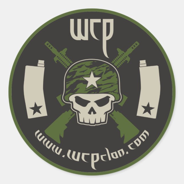 WCP-Magazin Runder Aufkleber (Vorderseite)