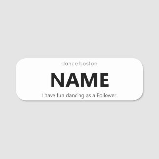 WCS Folgenname-Tag Namensschild