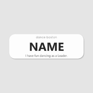 WCS Leader Name Tag Namensschild