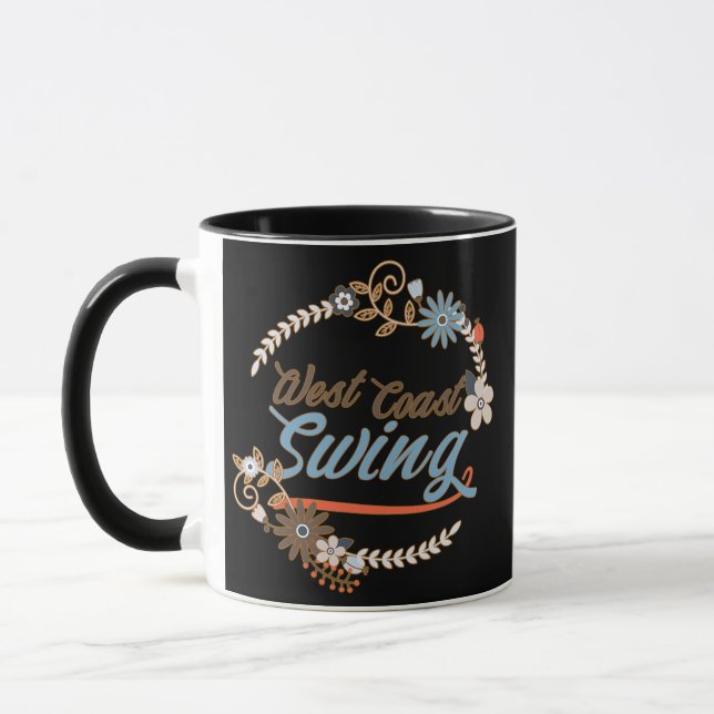 WCS Vintag West Coast Swing Dance  Tasse (Links)