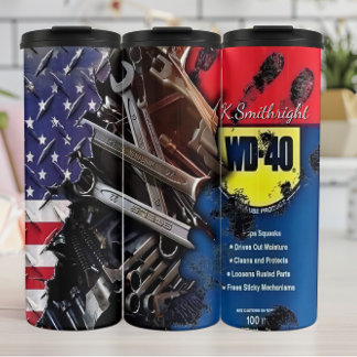 WD-40 Tools American Flag Thermosbecher
