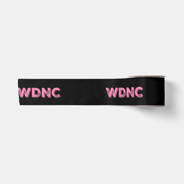 WDNC, das ist uns egal Satinband (Vorderseite)