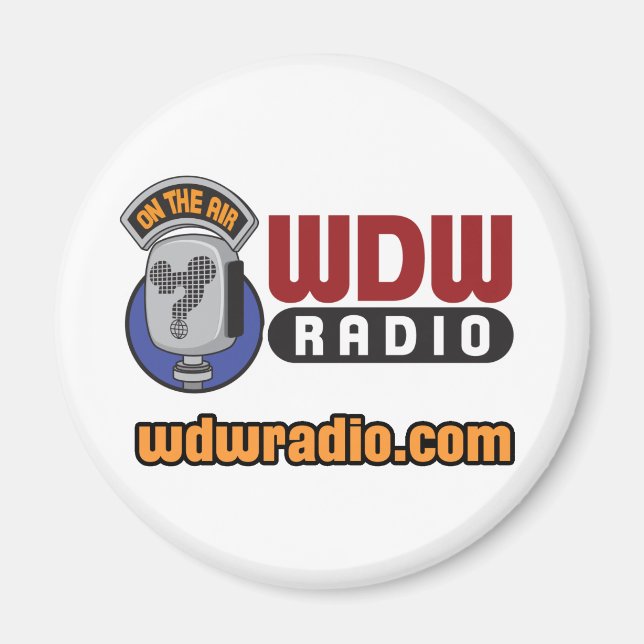 WDW Radio Logo Gear Magnet (Vorne)