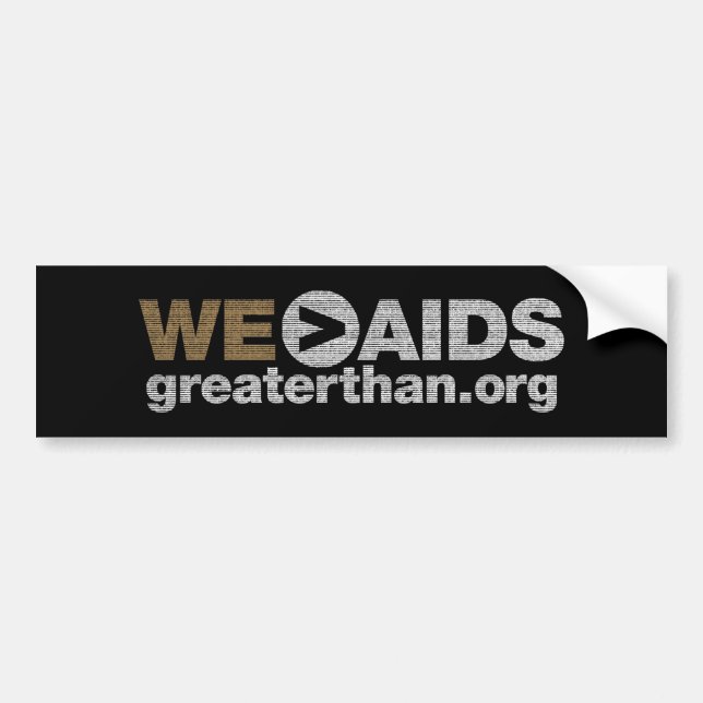 WE>AIDS Autoaufkleber (Vorne)
