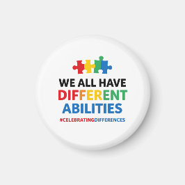 We All Have Different Abilities Awareness Art Magnet