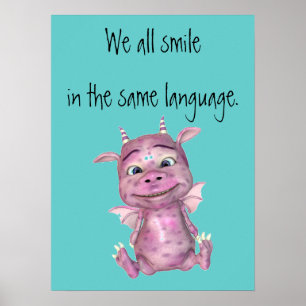 We all smile in the same language poster