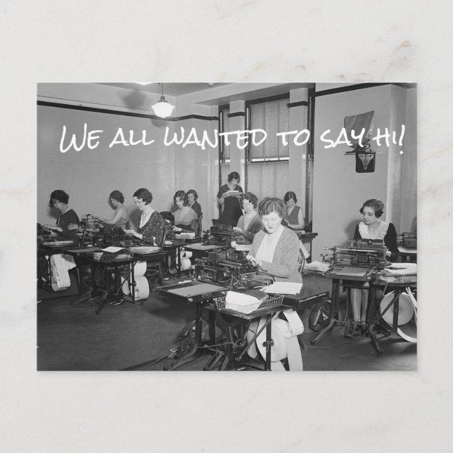 We All Wanted to Say Hi! Postcard Postkarte (Vorderseite)