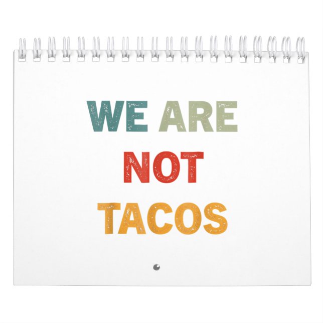 We Are Not Tacos Jill Biden Breakfast Tacos Kalender (Titelbild)