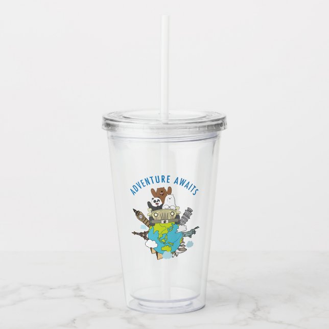 We Bare Bears - Erlebnis wartet Acryltrinkbecher (Vorderseite)