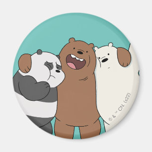 We Bare Bears Group Hug Magnet