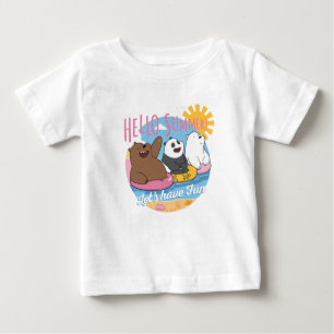 We Bare Bears - Hello Summer! Let's Have Fun Baby T-shirt