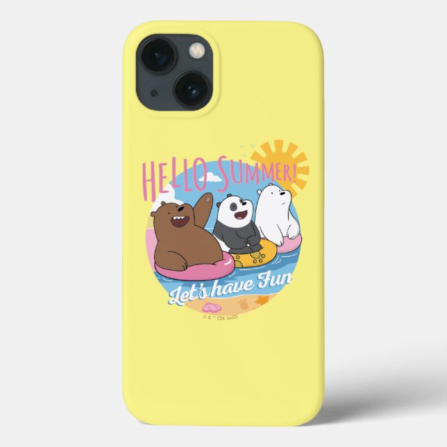 We Bare Bears - Hello Summer! Let's Have Fun Case-Mate iPhone Hülle (Rückseite)
