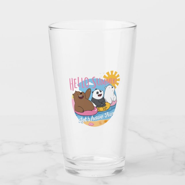 We Bare Bears - Hello Summer! Let's Have Fun Glas (Vorderseite)