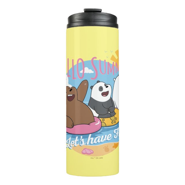 We Bare Bears - Hello Summer! Let's Have Fun Thermosbecher (Vorderseite)