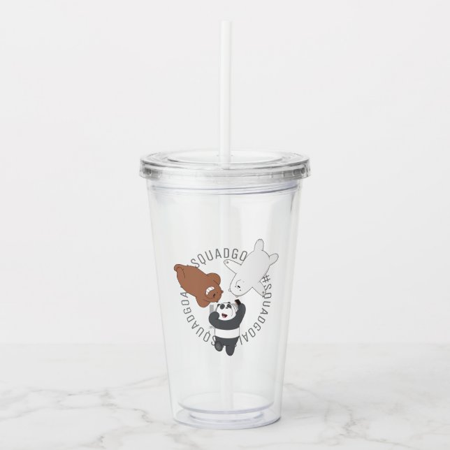 We Bare Bears - #SquadGoals Acryltrinkbecher (Vorderseite)