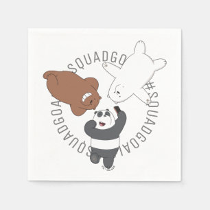 We Bare Bears - #SquadGoals Serviette
