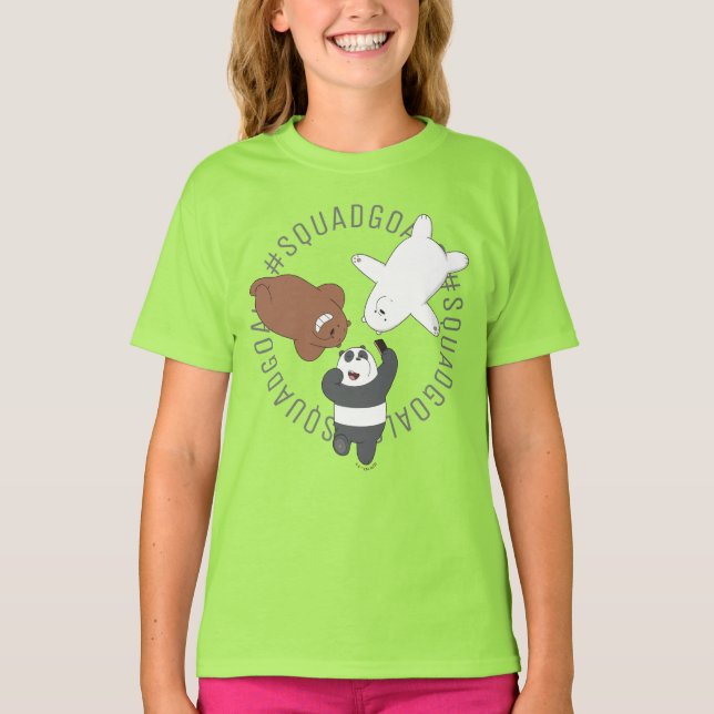 We Bare Bears - #SquadGoals T-Shirt (Vorderseite)