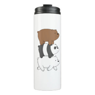 We Bare Bears Stack Tumbler Grizz Panda & Eisbär Thermosbecher