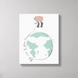 We Bare Bears - Take Care of Your Home Leinwanddruck