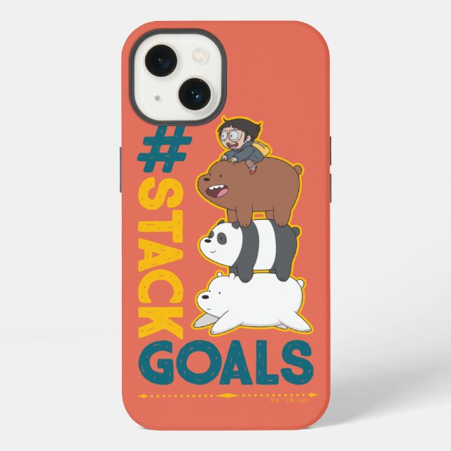 We Bare Bears und Chloe - #StackGoals iPhone Hülle (Rückseite)