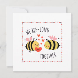 We Bee-long Together Flat Card Karte