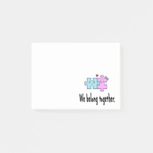 We belong together post-it klebezettel